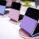 A photo of the Galaxy Z Flip 4's different colors